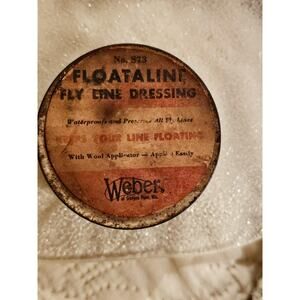 Vintage Tin of Floataline Fishing Gel by Weber